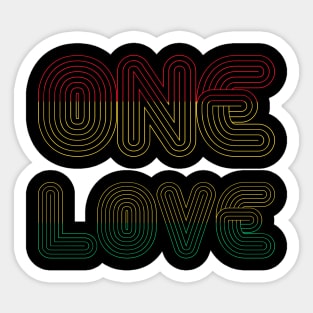 One Love Sticker